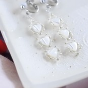 《4点set》初心（うぶ）3つぶ耳飾り+ひとつぶ耳飾り+ブレスレット+ネックレス　kazuki edo Summer Collection 2026