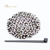 社交ダンス 小物 まとめ売り セット シニヨン 団子 つけ髪 つけ毛 ダンス パーティ 発表会 デモ 競技 黒 ブラック系 シニヨンカップ アクセサリー ダンス小物 オシャレ ヘア用品 高級感