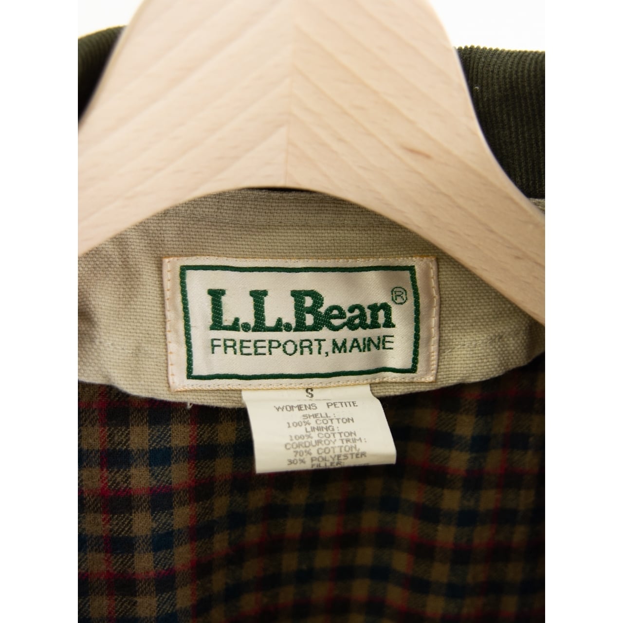 【L.L.Bean】Made in U.S.A. 80-90's "H146" 100% Cotton Jacket With PRIMALOFT Liner（エルエルビーン アメリカ製 プリマロフトライナー付 コットンジャケット）