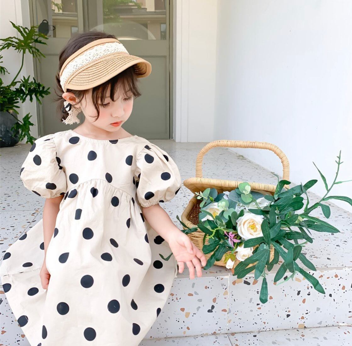 キッズ ドットワンピース Salon De Lumian