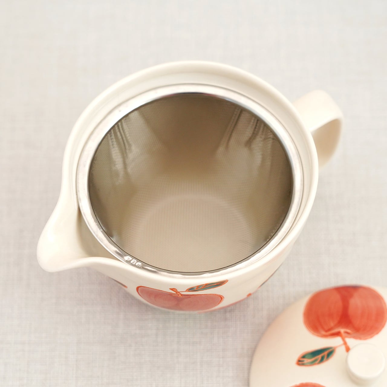 フレッシュアート マグポット（アミ付き）（リンゴ） | 菊祥陶器／工房
