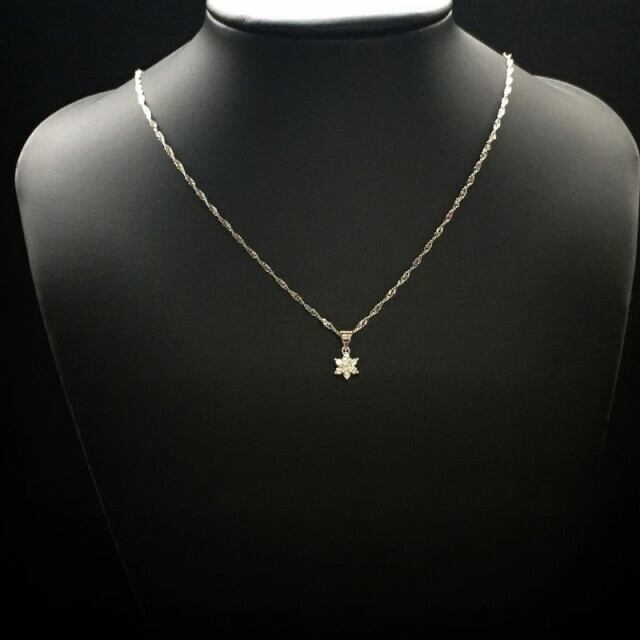 ４℃プラチナ 雪の結晶 ネックレス プラチナの雪の結晶ネックレス – ileava jewelry