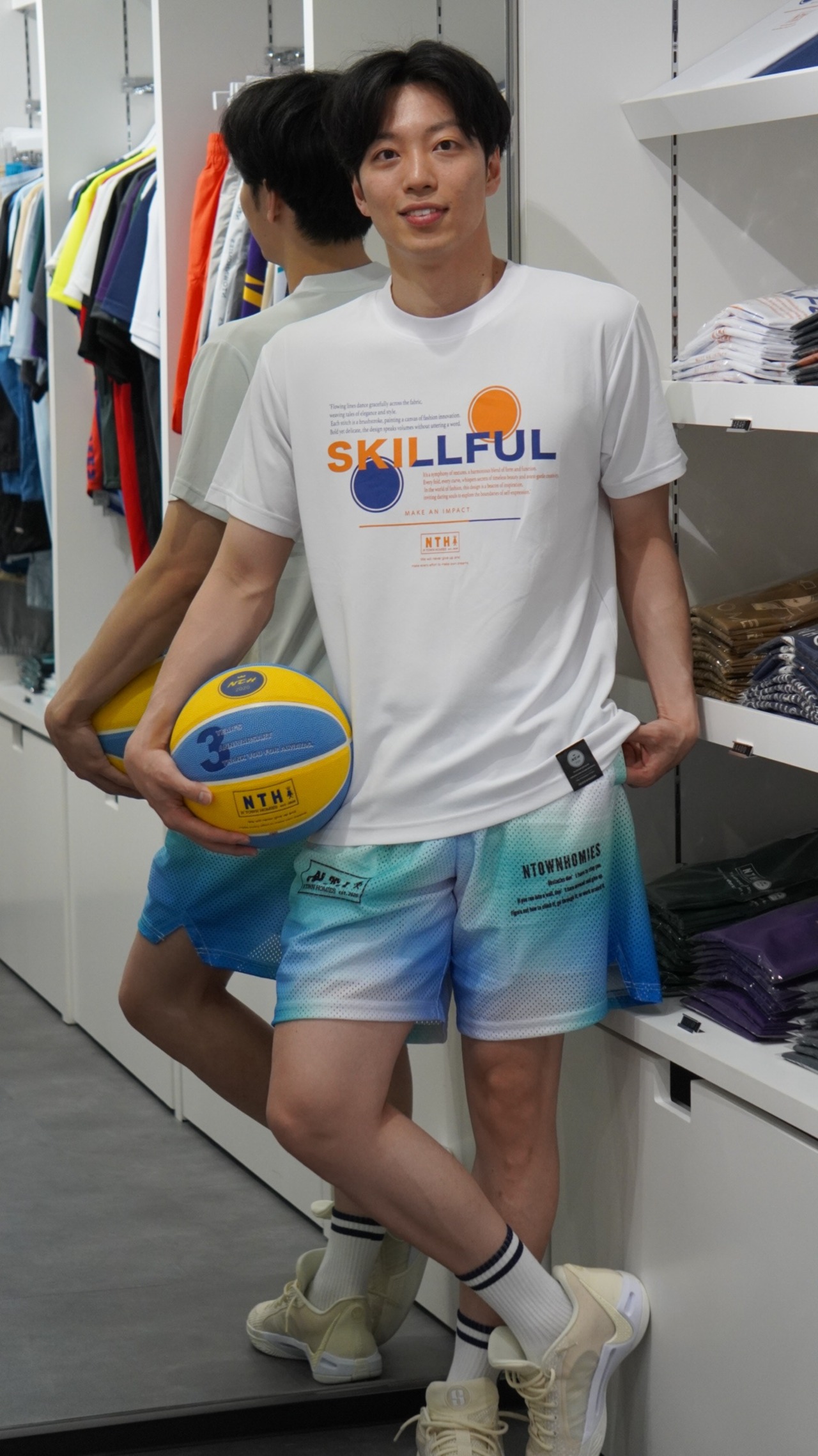 NTH MESH PANTS color Hawaiian blue - 5