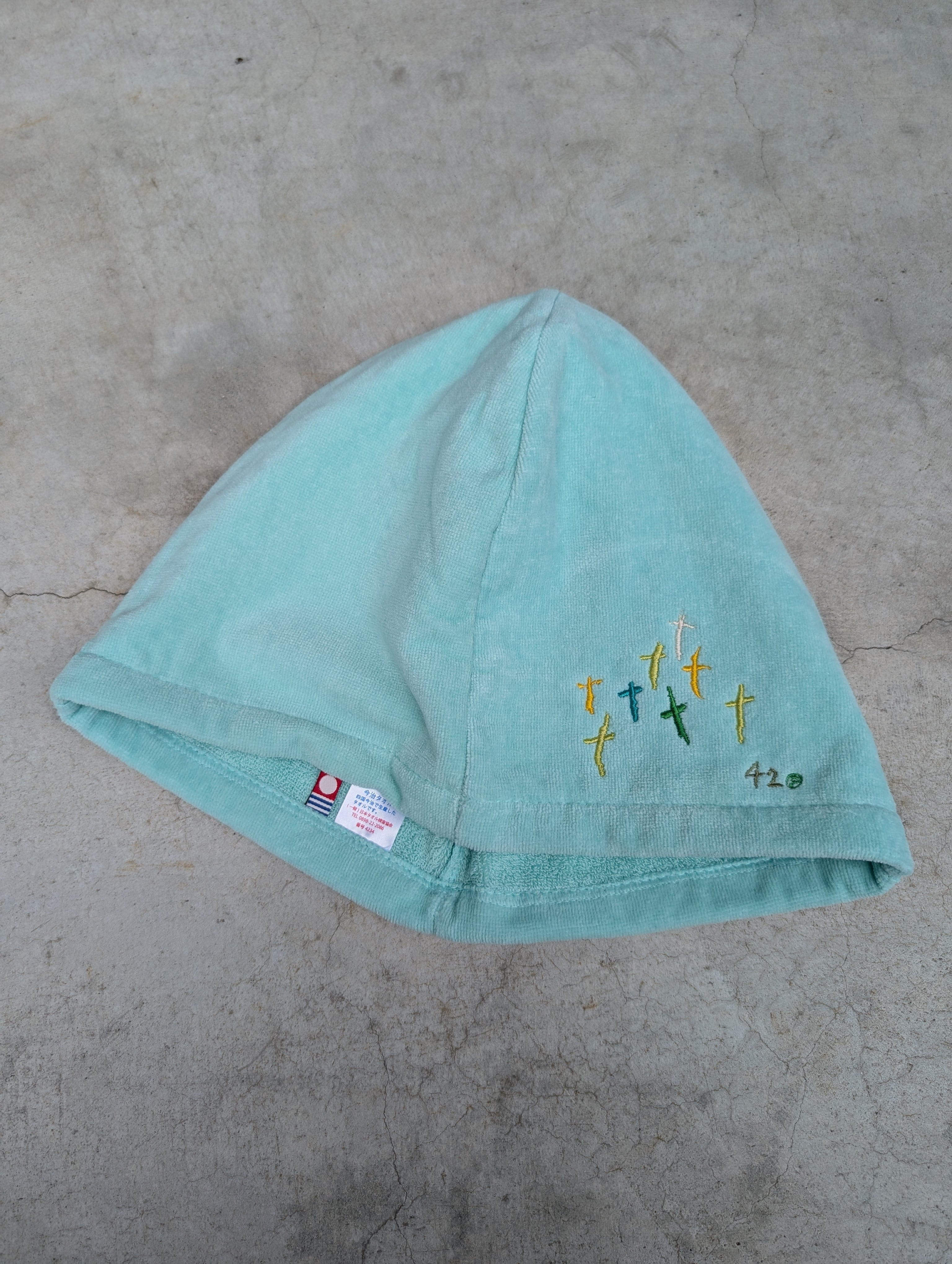 "深緑" original sauna hat / made in 今治 / PALE MELON