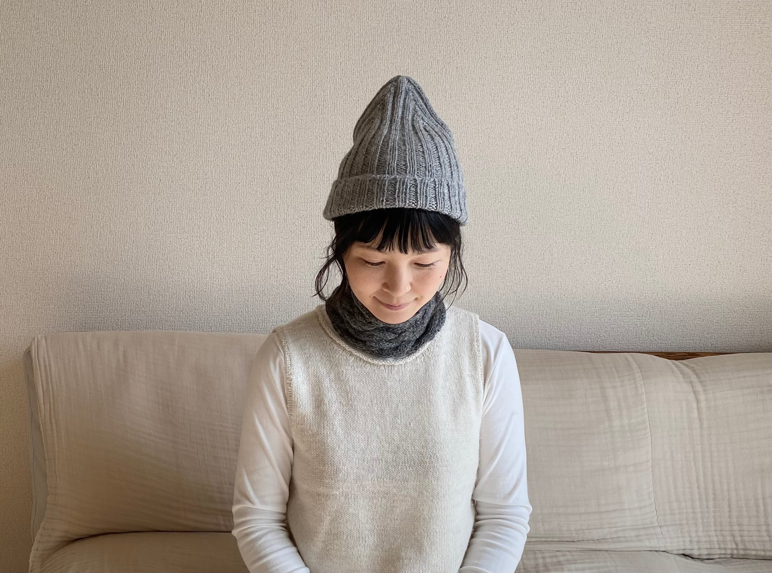 アルパカ手編みとんがりニット帽/Mano（マノ）プエンテ | Herios