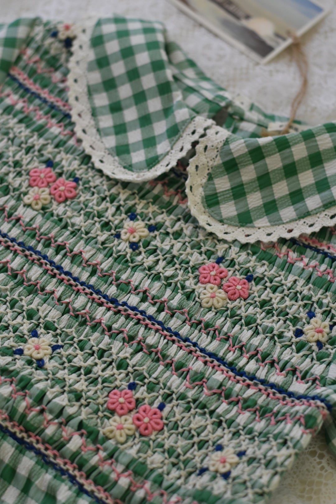 Last1！4-5y【FISH&KIDS】VICHY DRESS | Koromo