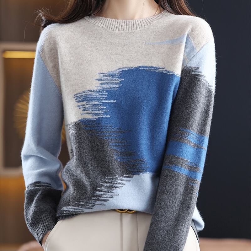 トップス レディース ニット セーター プルオーバー 長袖 袖あり ラウンドネック 配色 かわいい 大人可愛い きれいめ シンプル カジュアル 大人 おしゃれ お洒落 こなれ感 キュート 主役級 存在感 抜け感 無地 秋 冬 10代 20代 30代 40代 OL 通勤 学生 通学 デート お出かけ 女子会 休日 着回し 普段使い 韓国 韓国系 送料無料 ファッション コーデ スタイル モテ 体型カバー トレンド 流行 S M L XL 2XL ブルー ブラック 黒 ピンク