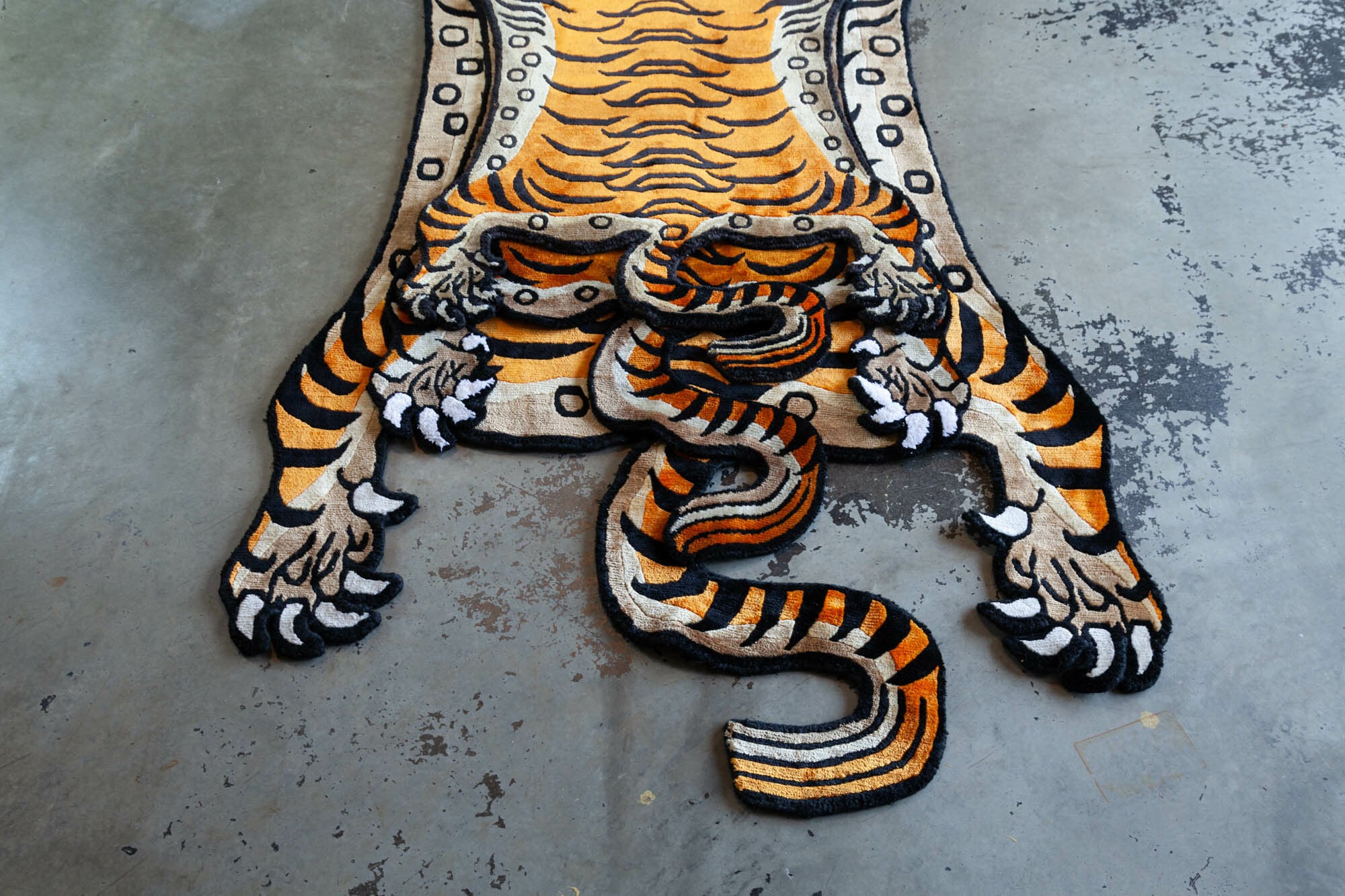 Tibetan Tiger Rug 《Lサイズ•シルク•オリジナル•パープルバージョン