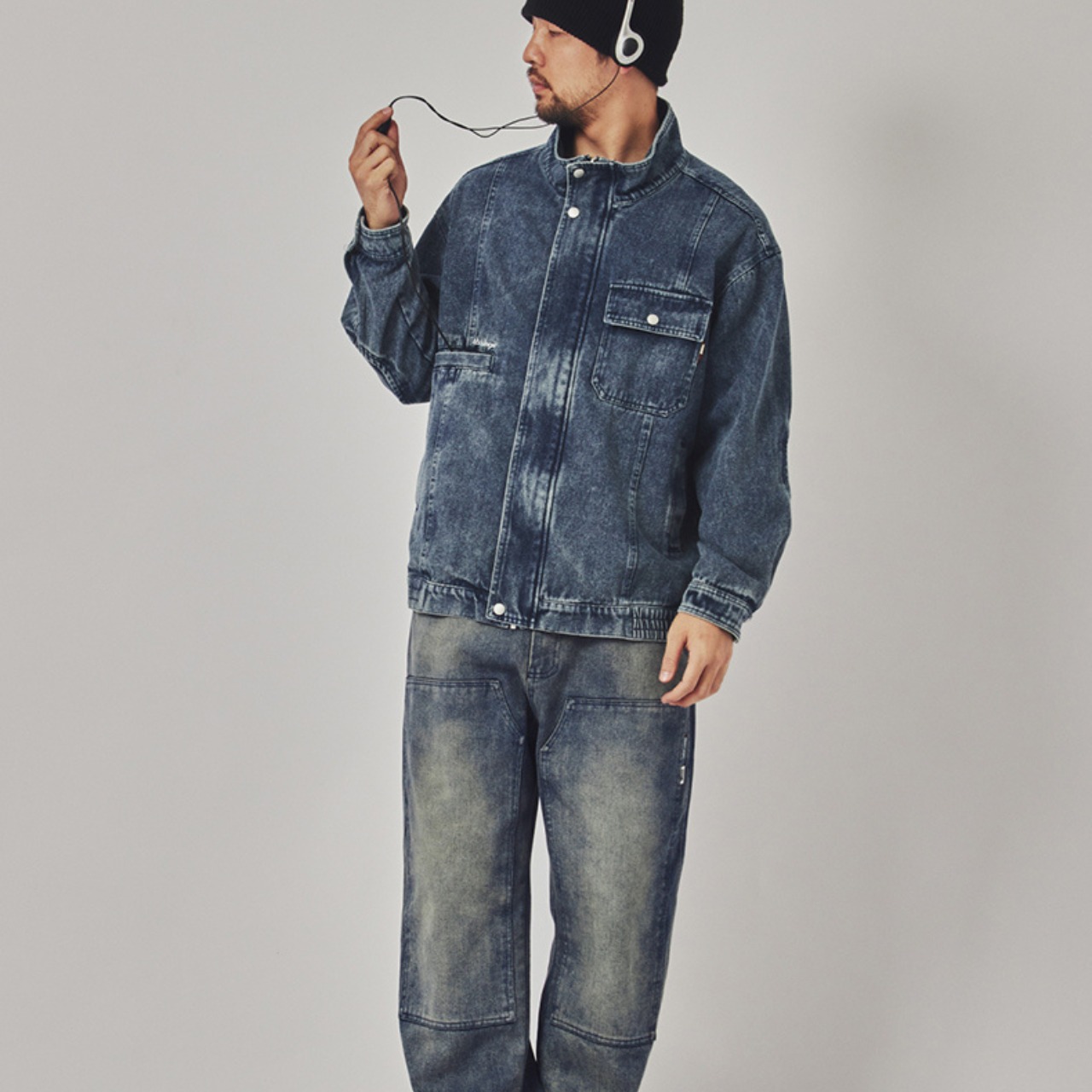 ヴィンテージ ウォッシュ デニムジャケット A1721 - 5