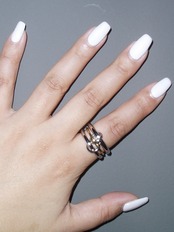 mix color triple hoop ring
