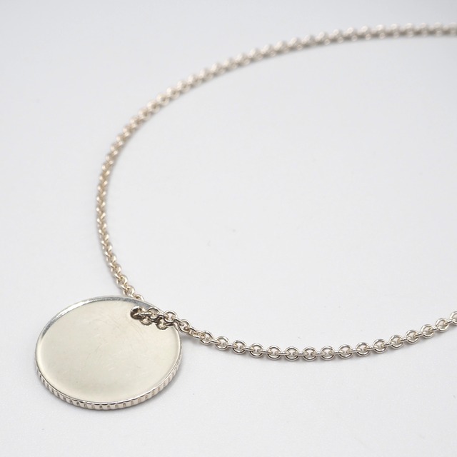 1/1掲載 Tiffany&Co. コインエッジ ネックレス シルバー925 ティファニー