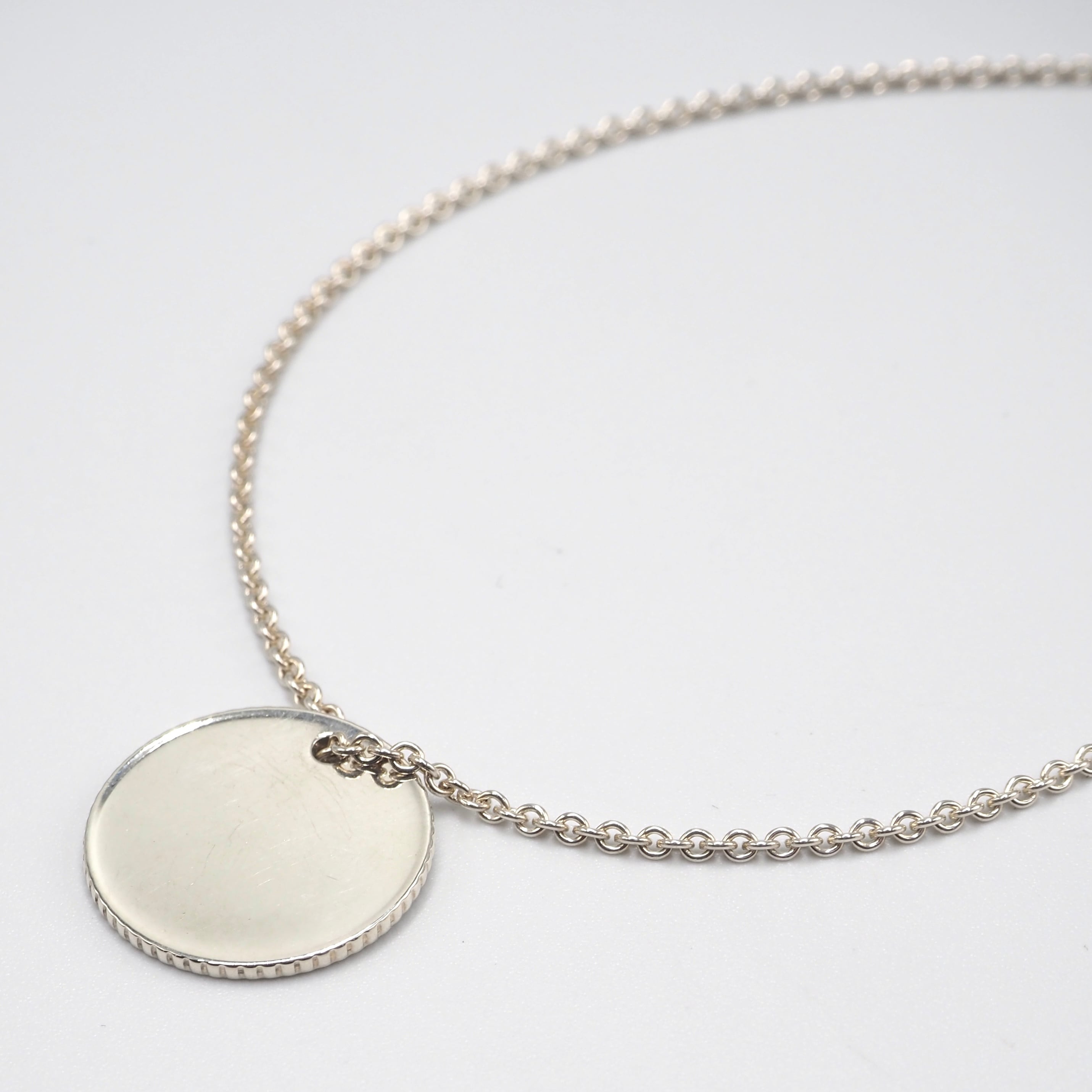 1/1掲載 Tiffany&Co. コインエッジ ネックレス シルバー925 ティファニー