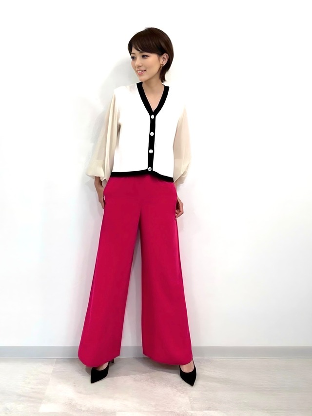 ドロストワイドパンツ