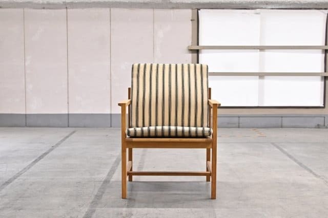 FREDERICIA/フレデリシア Borge Mogensen/ボーエ・モーエンセン アームチェアc オーク材 無垢材 椅子 ダイニング リビング ファブリック【中古家具/中古インテリア/USED家具ユーズド家具/リサイクル】