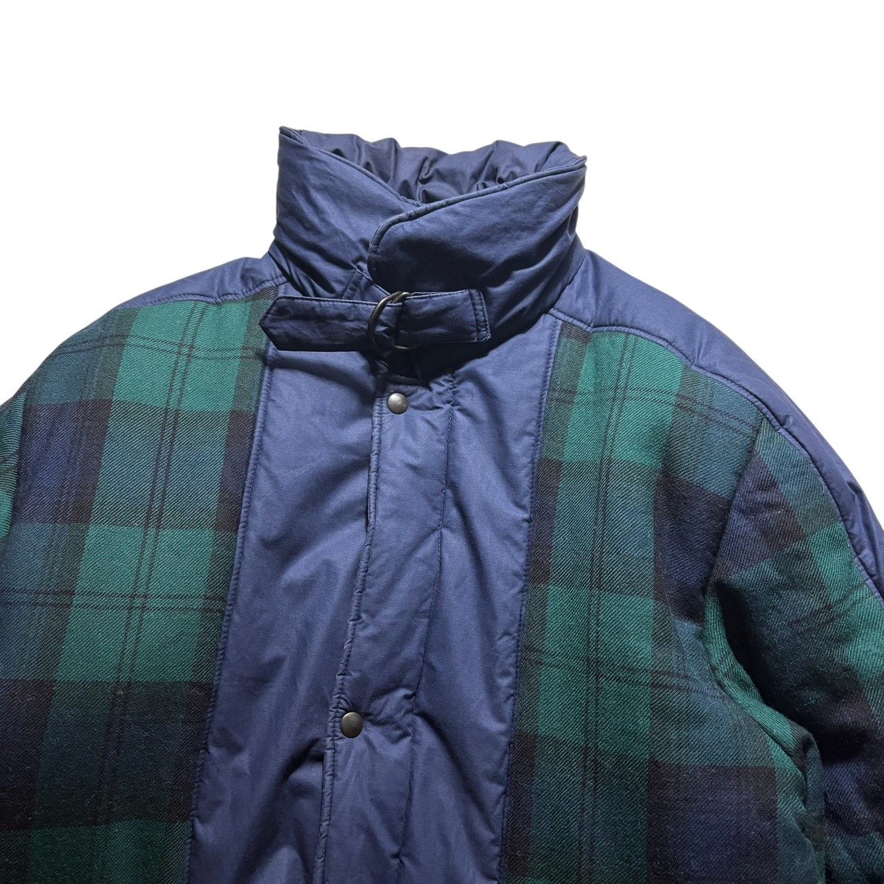 vintage VALENTINO GARAVANI check wool switching padding jacket