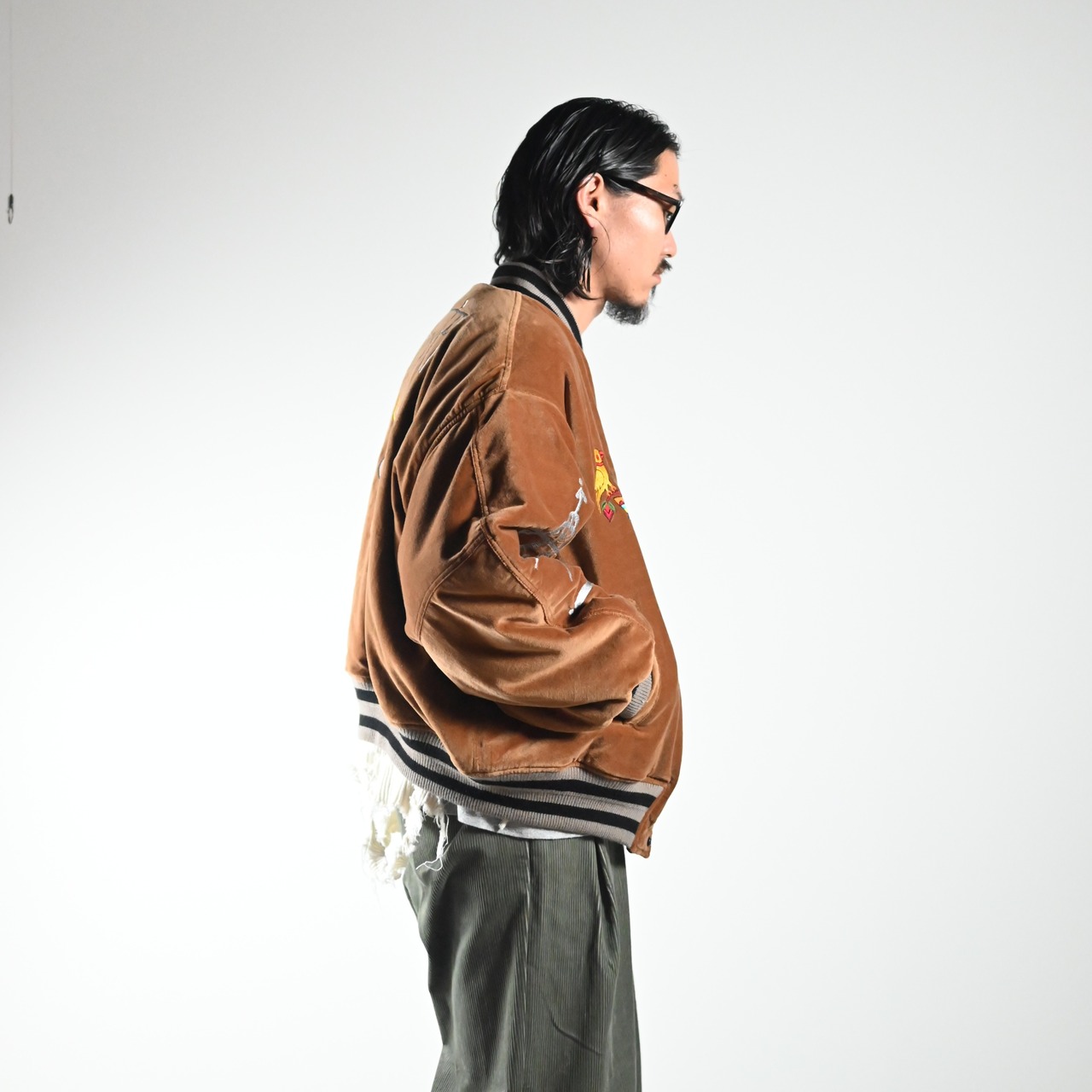 LEH26AW新作Embroidery SKA Reversible Blousonコーディネート2
