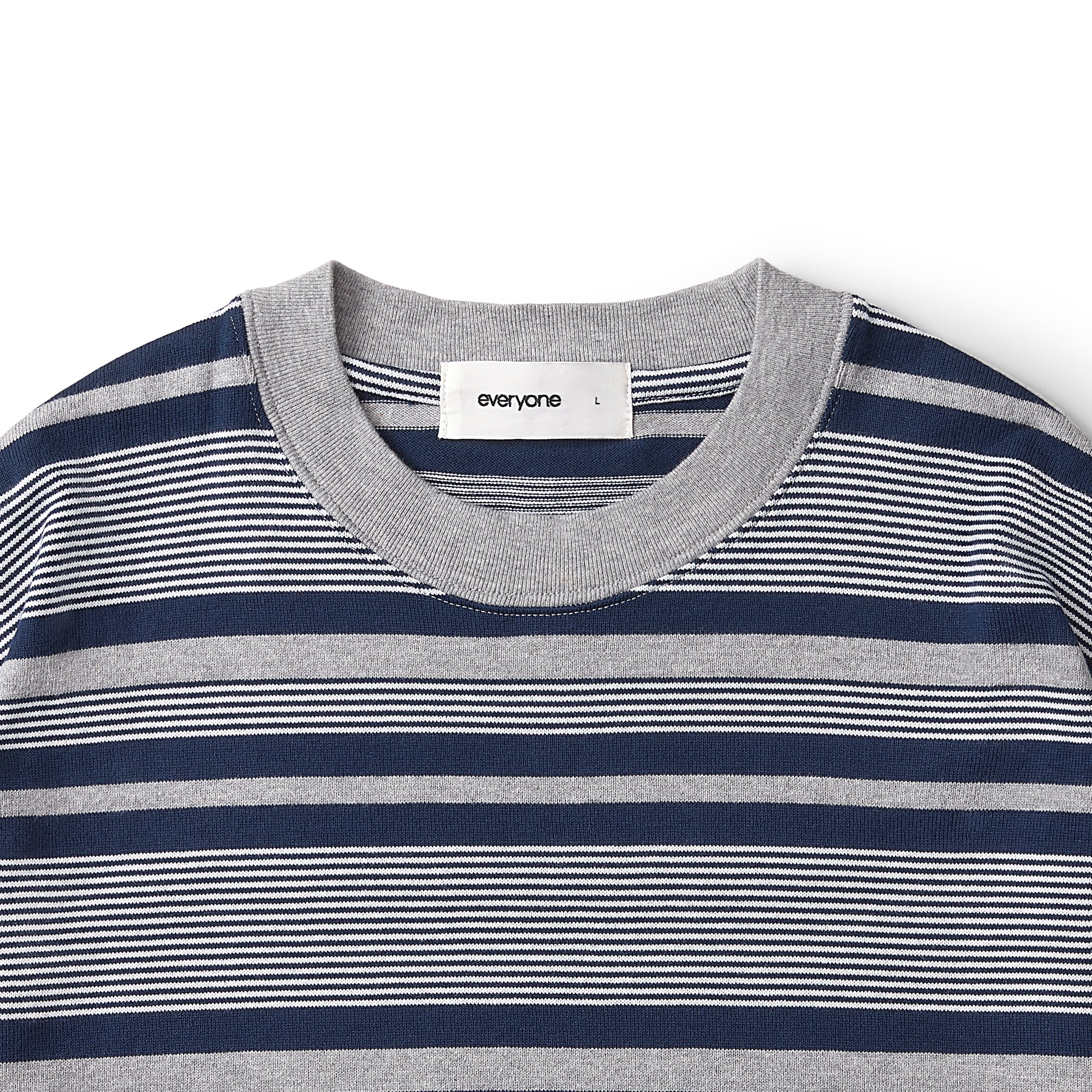 トップス everyone border long sleeve t-shirt everyone border long sleeve tee shirt (NAVY) | everyone