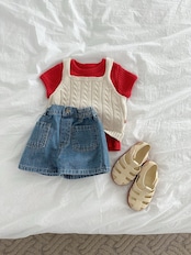 【取寄/韓国直送】minirobe 26/SM ベラサマーTシャツ|夏服|韓国子供服