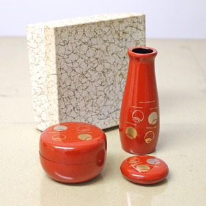 漆器・棗・香合・茶筅筒・茶道具3点セット・No.230106-28・梱包サイズ60