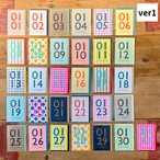 ギフトカード | Letterpress Letters, （レタープレスレターズ）365 Find Your Day - January 1月