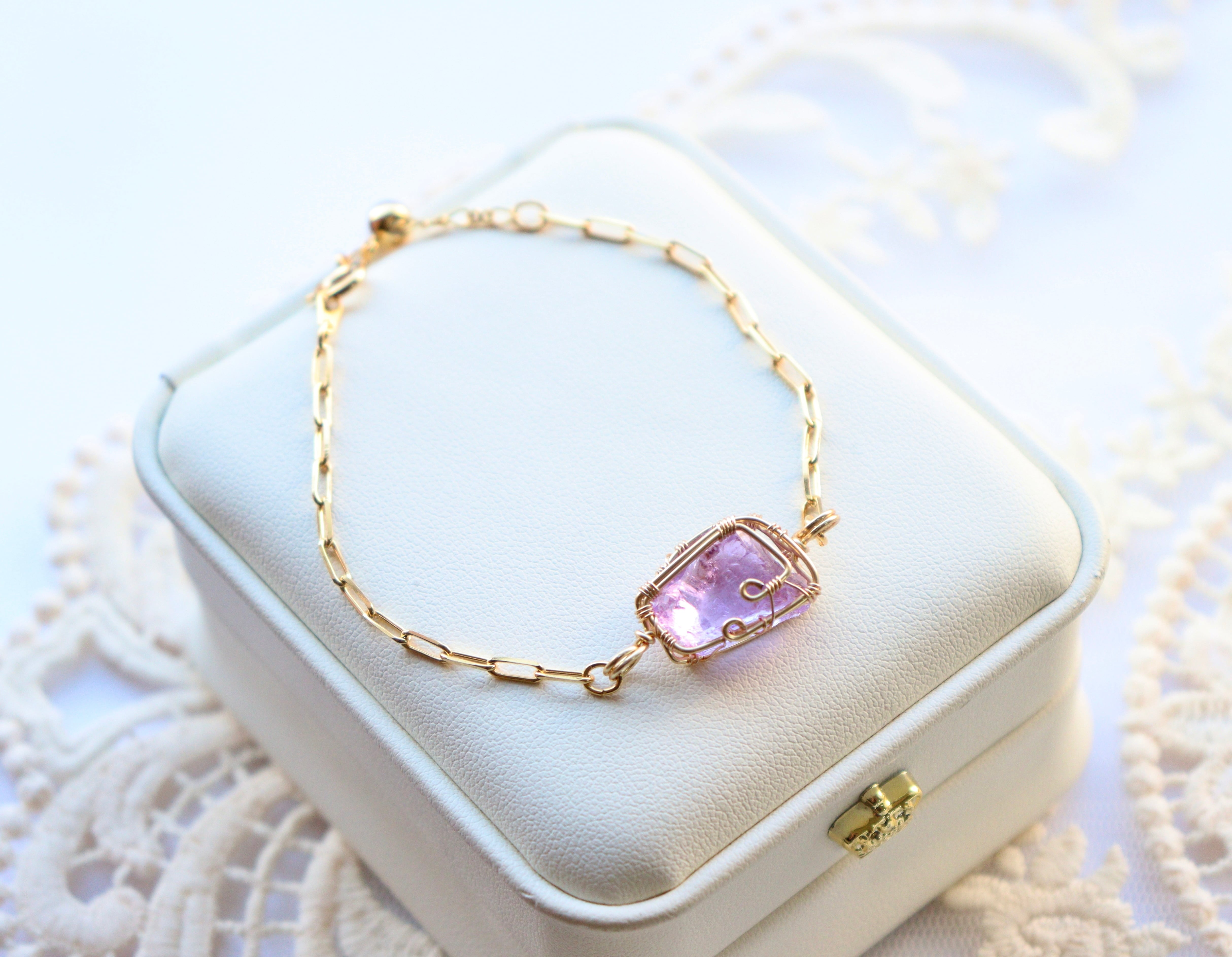 アンダラクリスタル︎︎⟡ワイヤージュエリーネックレス✧エターナル