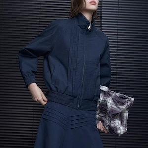 スタンドカラージップアップブルゾン ・21074 スタンドカラージップアップブルゾン ・21074