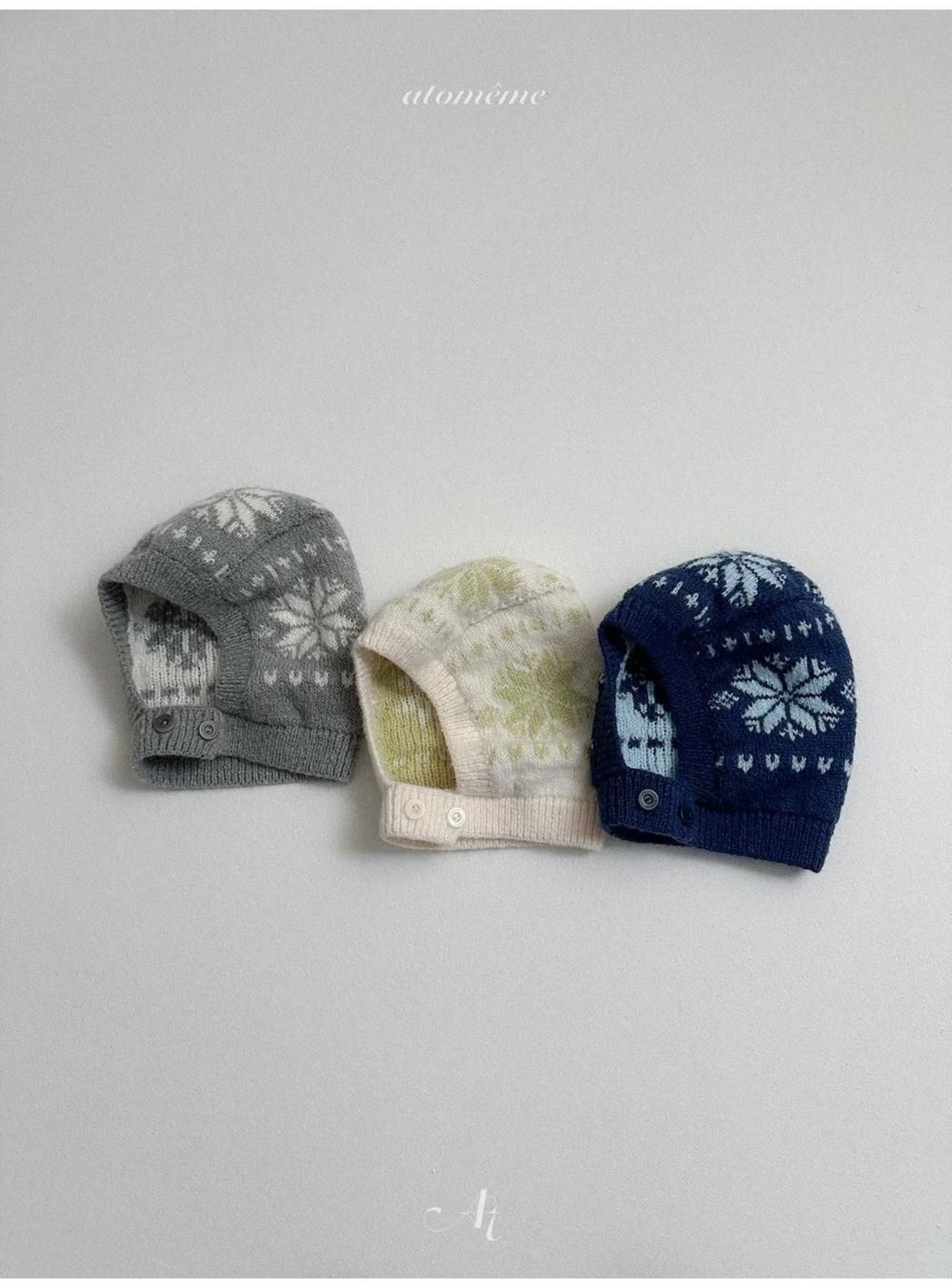 〖取寄〗韓国子供服 / 26winter / atomeme / マロン雪花ハット / キッズ *FREE*