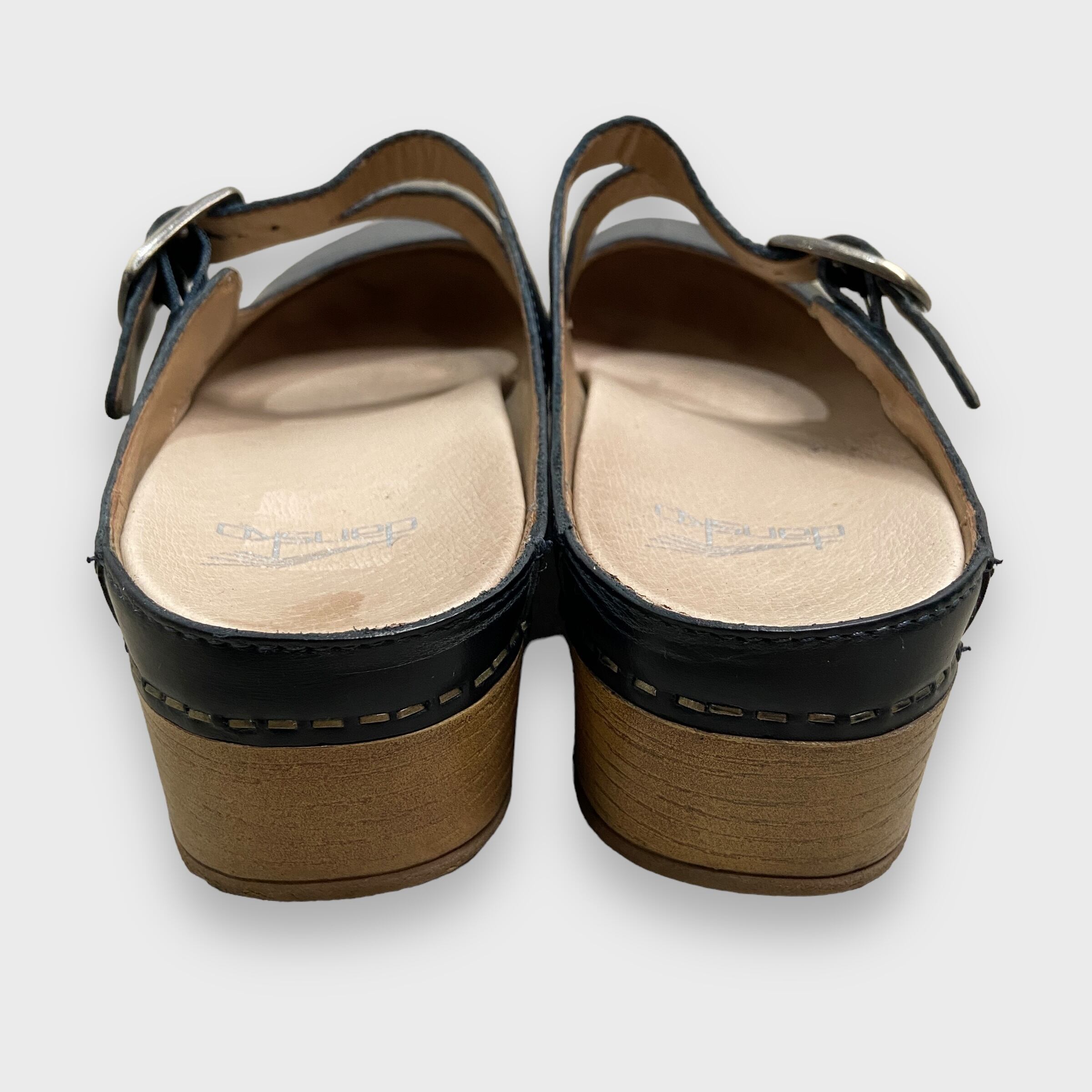 dansko ブリットニー レザーストラップシューズ ブラック 24.5-25 
