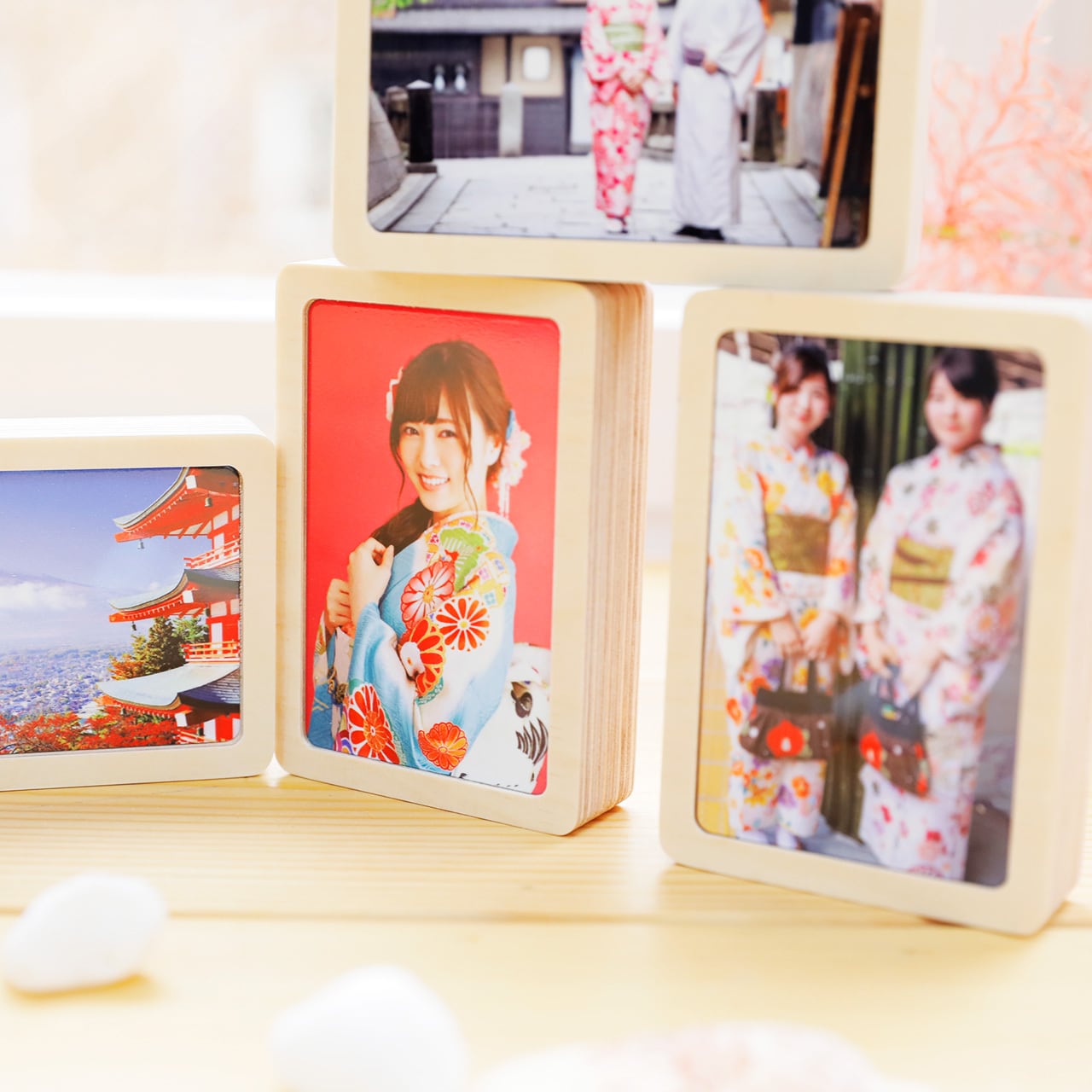 オーダーフォトフレーム木材86(木目フレームS)/ウッドフォトフレーム