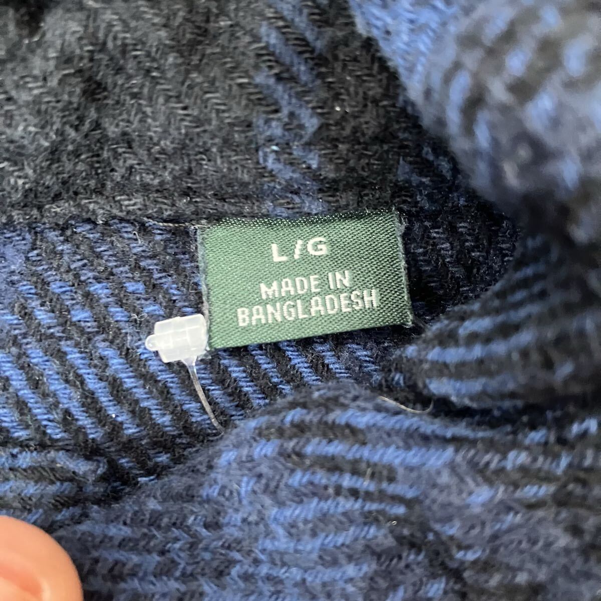 00s ORVIS ヘビーネルシャツ Lサイズ ブルーチェック フランネルシャツ