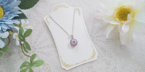 ミルフィオリ一粒ペンダント