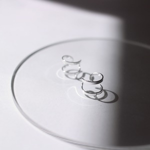 シンプル2連フープイヤーカフ