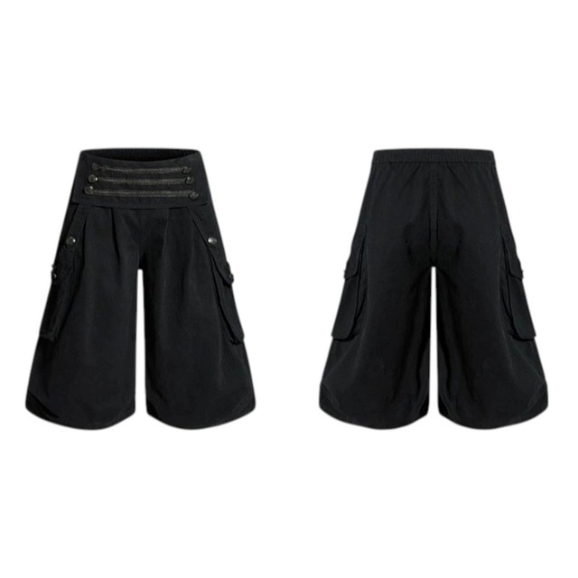 ナポレオンフロントフラップクロップドパンツ 2col R02463