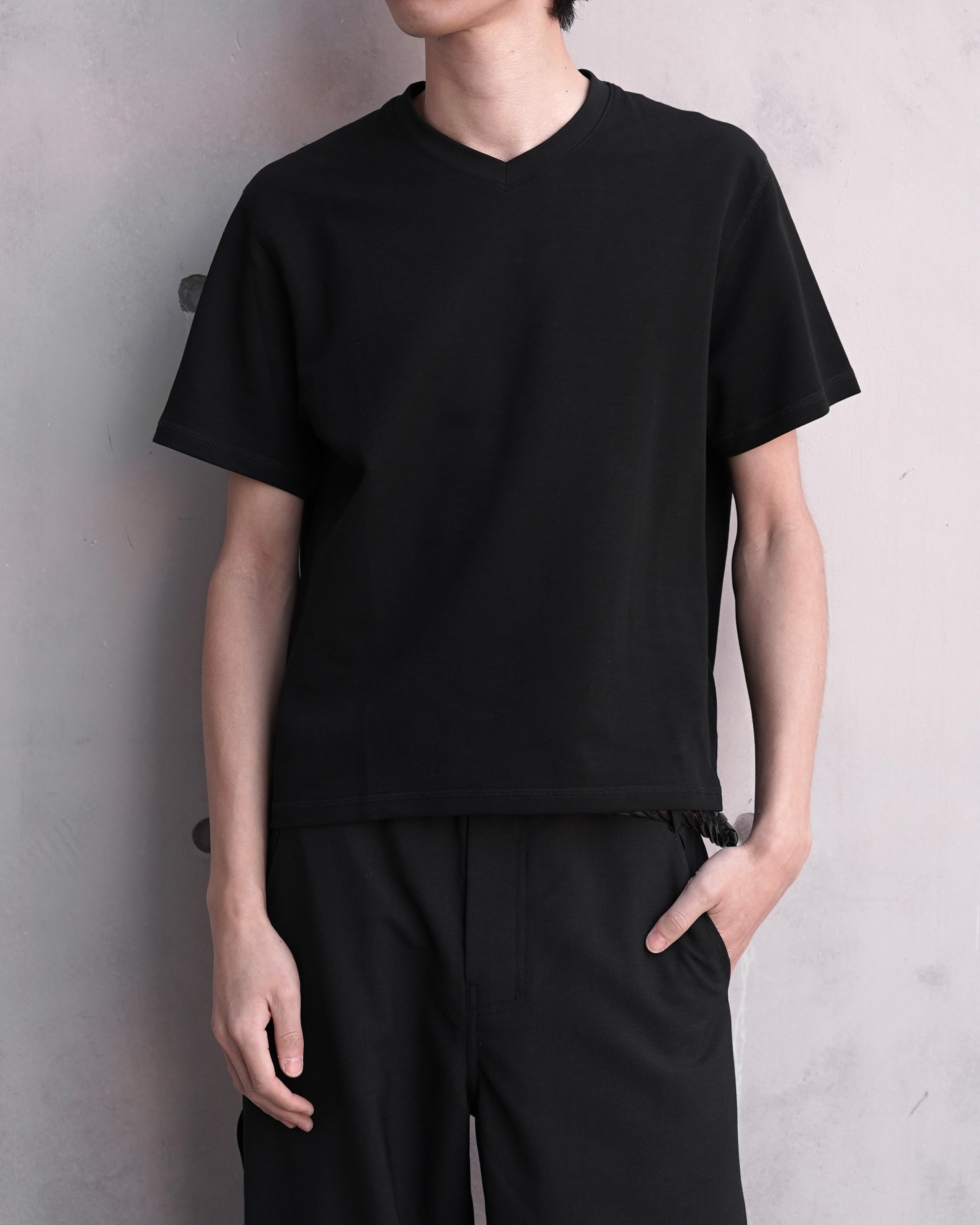 SHOOP SS26 LAYERED DRAPE T-SHIRT | hypeofficial