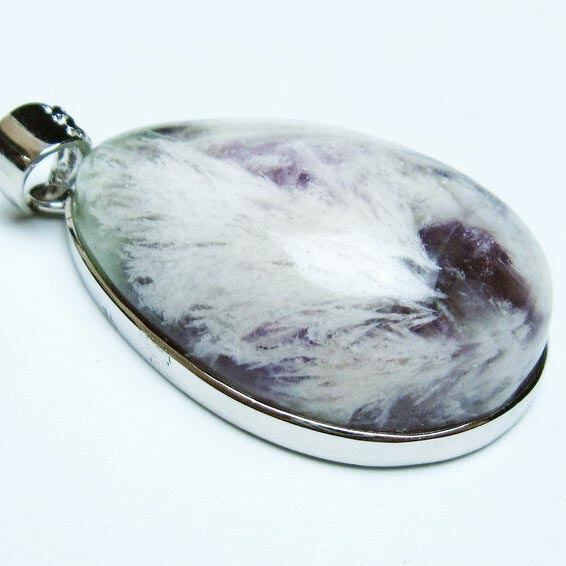 エンジェルフェザー フローライト ペンダント 一点物 メール便可 [M便 1/20] 112-12015