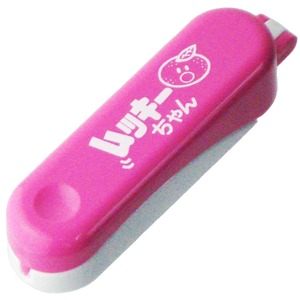 【数量限り】ナガオ 皮むき器 ピーラー ムッキーちゃん ピンク 9.8cm 箱入り 日本製
