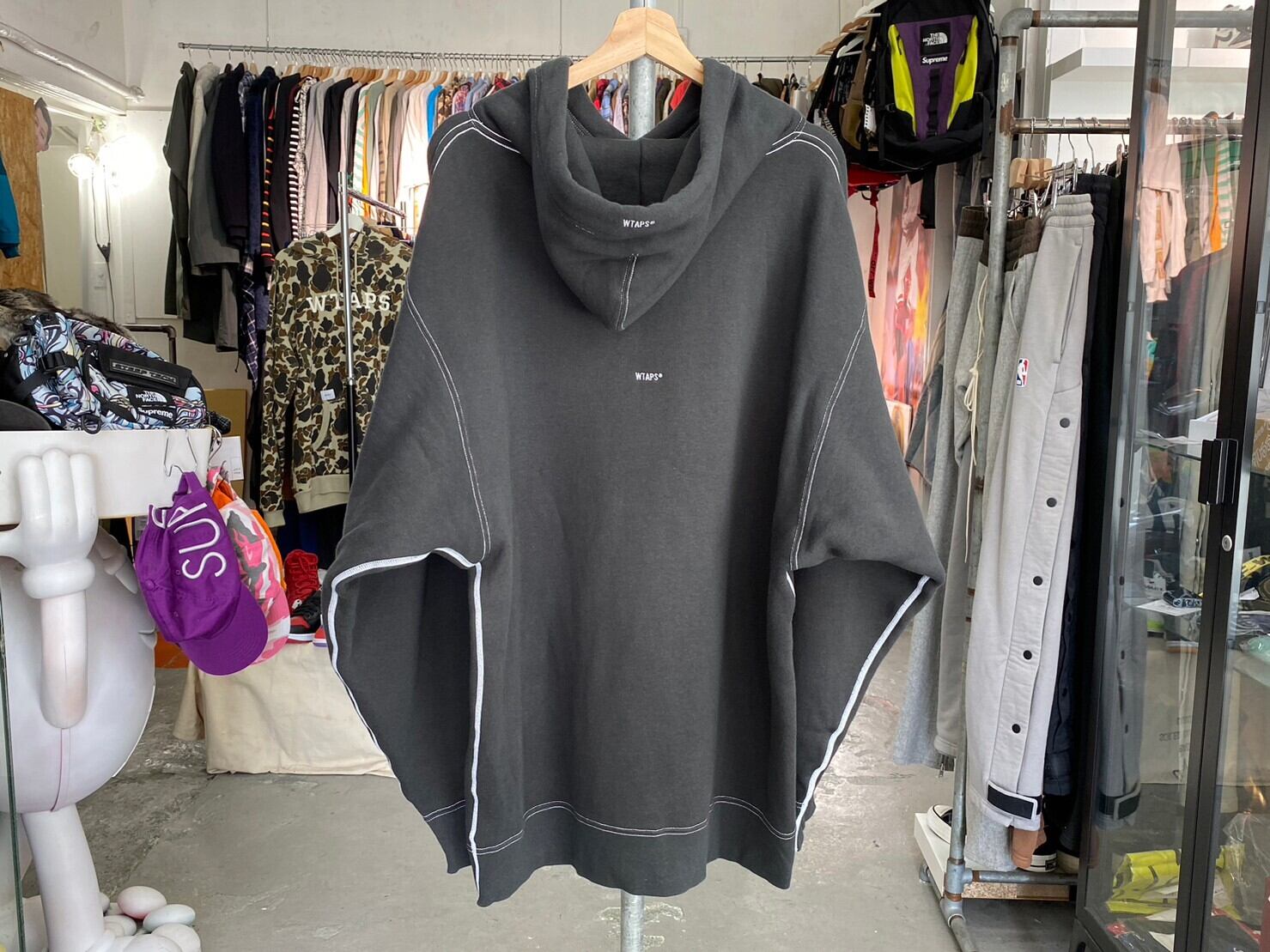 WTAPS BLANK 02 HOODED /COTTON SWEAT BLACK 04 212ATDT-CSM25 44762  