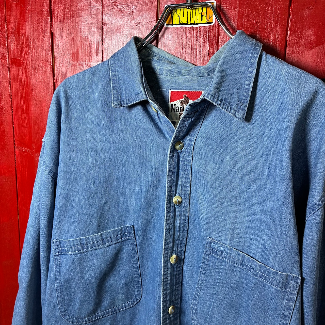 Marlboro デニムシャツ 長袖シャツ マルボロ XL