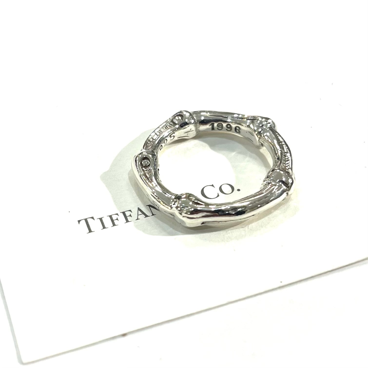 ヴィンテージ　バンブー　3連　リング　silver 14k 14金　指輪 TIFFANY&CO.】【14-15号】2707 TIFFANY &CO ティファニーバンブー