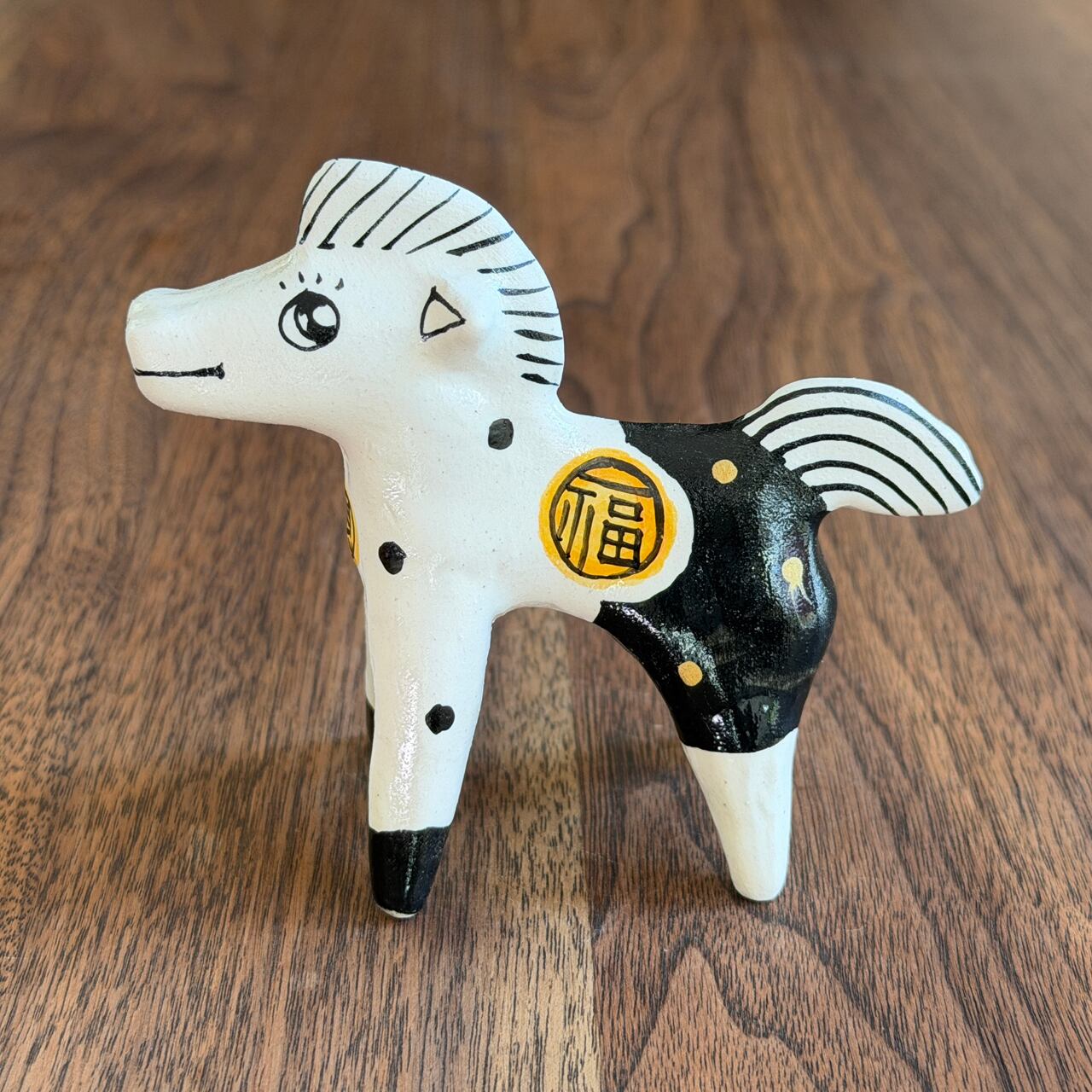 山口祥治 干支フィギュア 午(ウマ)「ウマジャロウ UJ-164」 工房:喜鶴製陶(有田焼)