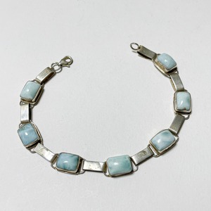 Old 925 Silver Larimar Link Bracelet