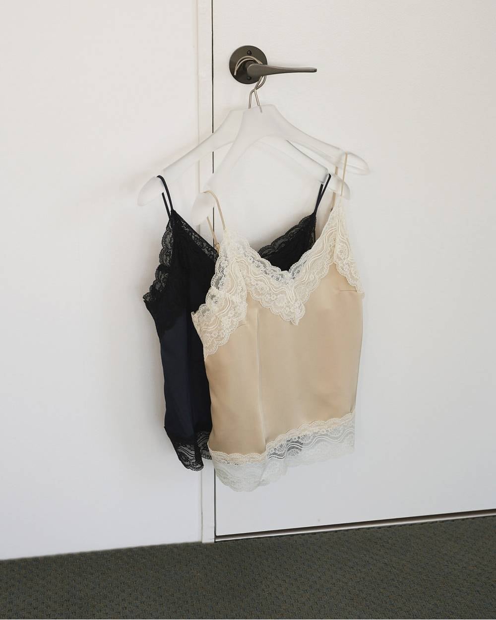 anuke 】Satin Lace Camisole | valance 福井｜レディース セレクト