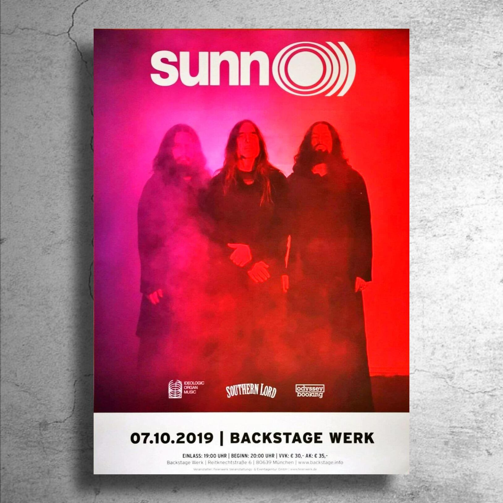 Sunn o)))』ドイツ公演ポスター | 特殊ポスターショップ SOONER OR LATER