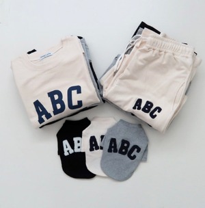 【HONEY DOG】ご家族用ABCマンツーマンTシャツ(black)
