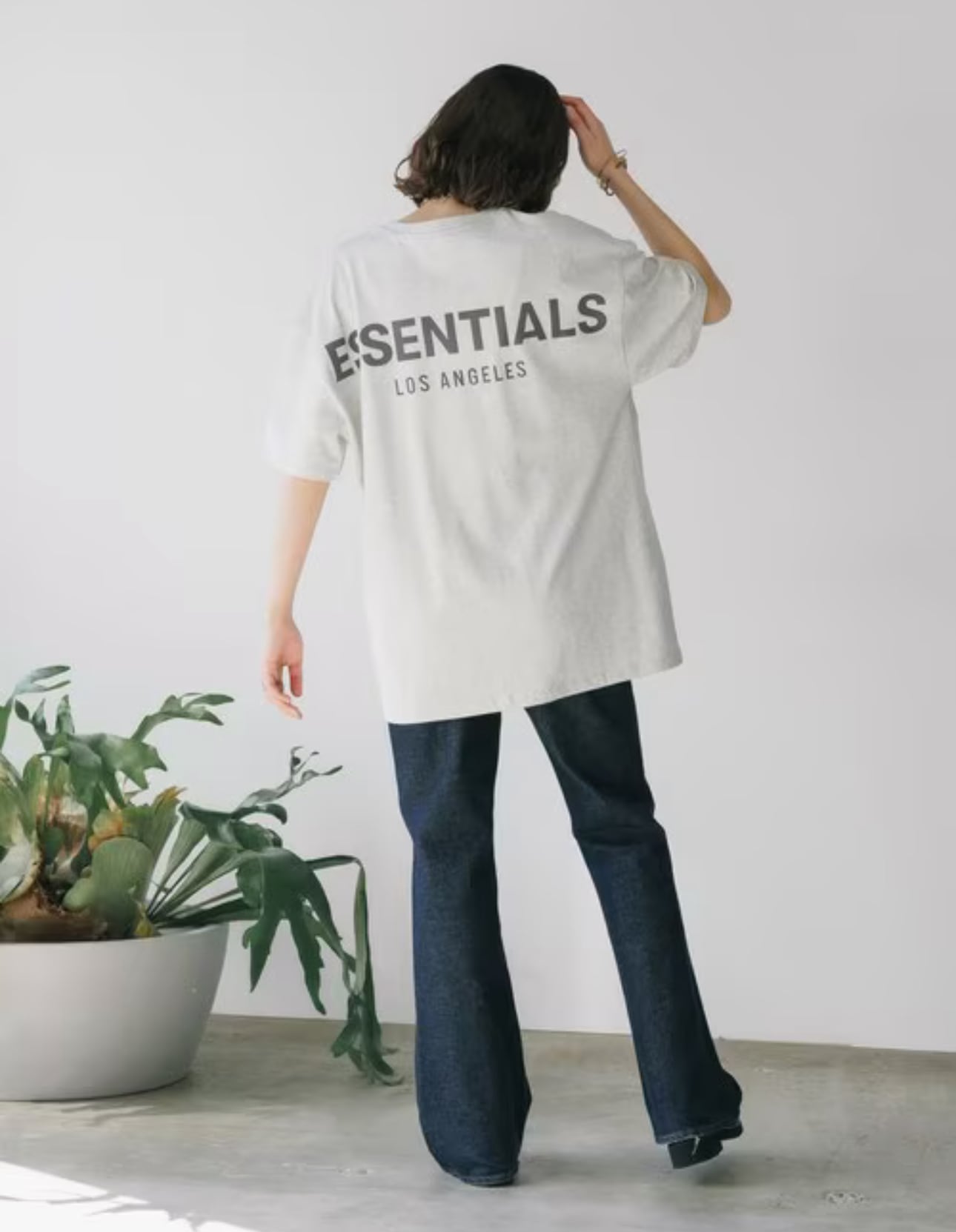 LA限定ESSENTIALSエッセンシャルズリフレクター半袖Tシャツ | LIFE is