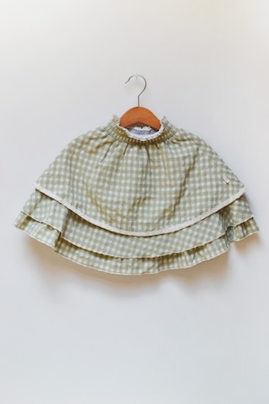 lilinoa / Skirt SUZIE _  green checks(2-3y,3-4y,5-6y)