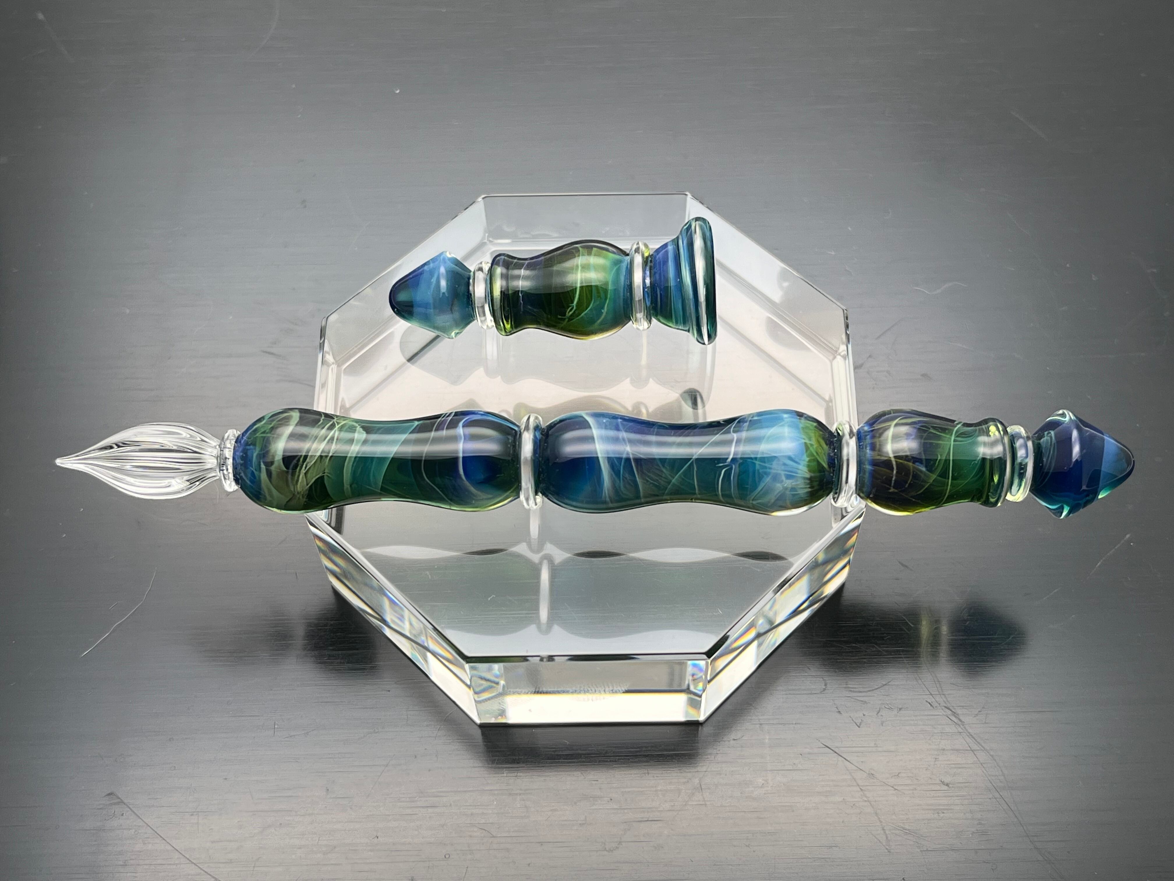 受注制作可能 Standard type 硬質ガラスペン チェス『ビショップ』