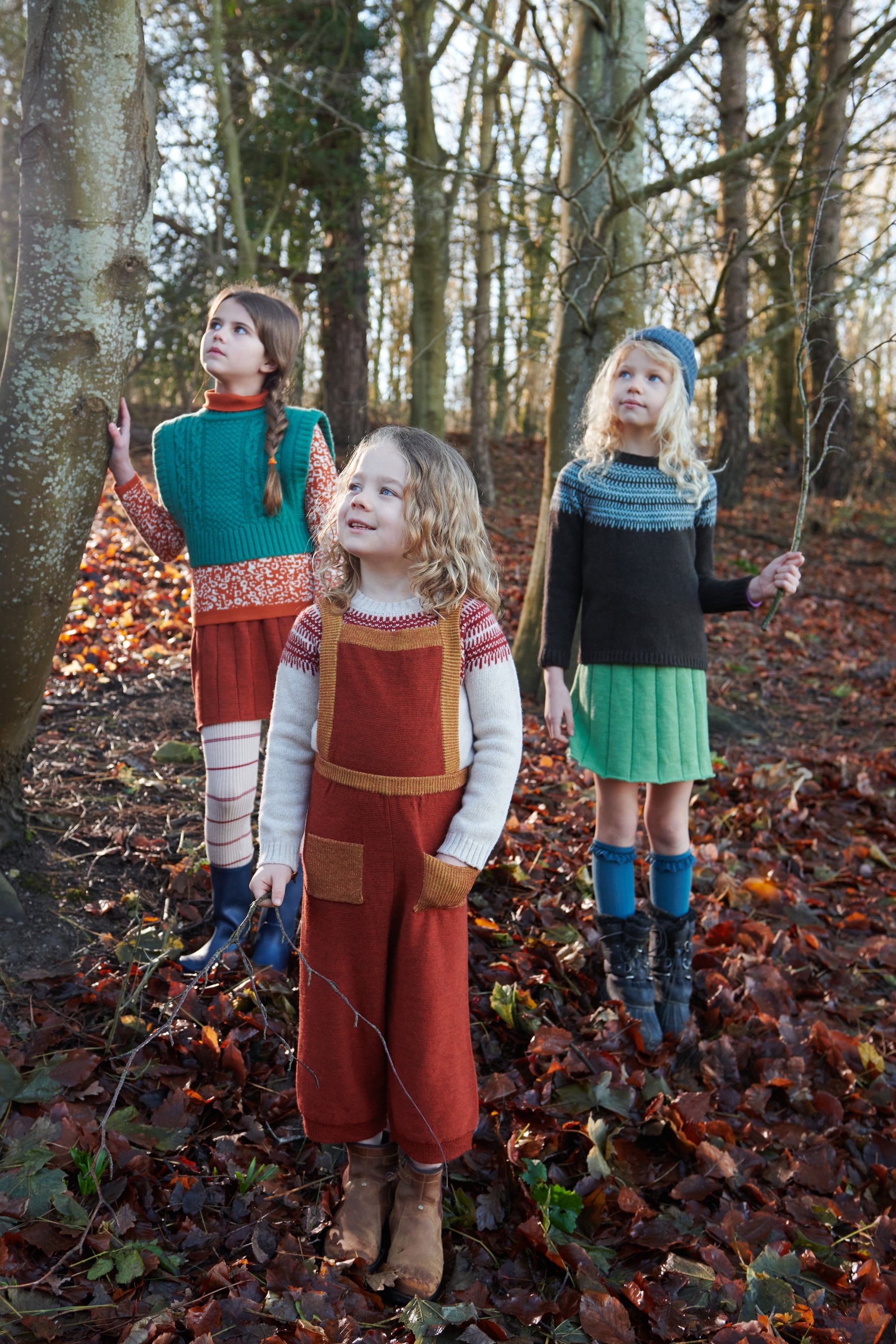 残り1点(4-5y)Knit Planet / Pocket Dungarees / CARAMEL | HAKONIWA 