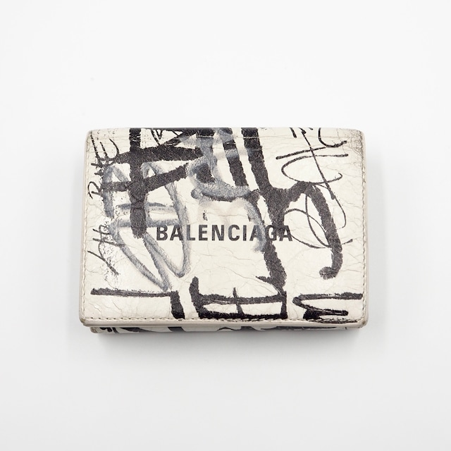 10/5掲載 BALENCIAGA グラフィティ 三つ折り 財布 バレンシアガ