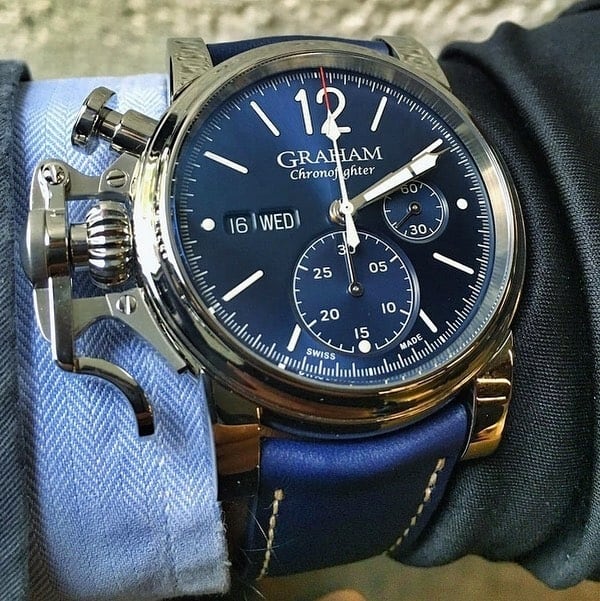 【GRAHAM グラハム】Chronofighter Vintage BLUE  クロノファイターヴィンテージ ブルー ／国内正規品 腕時計